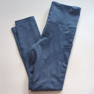 Zyia Active Slate Full Grain Light N Tight Leggings 24" Size 4 Athletic Pants